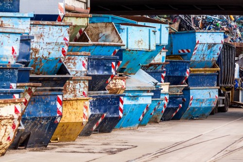 Waste collection vehicles in North West London