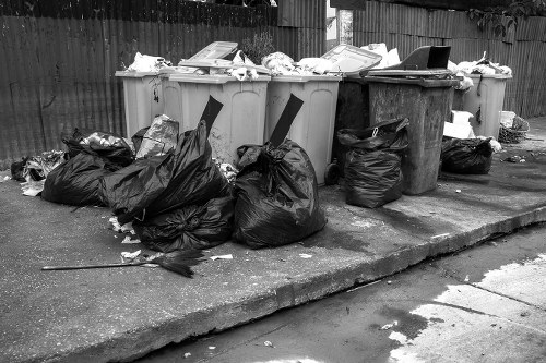 House clearance team working in a North West London home