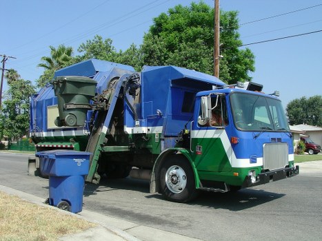 Eco-friendly waste clearance vehicle in North West London