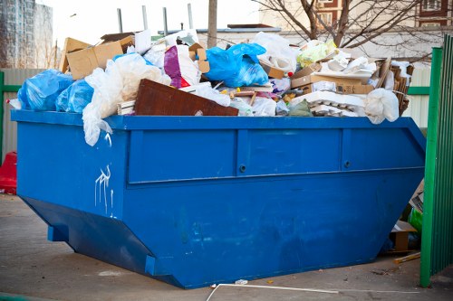 Residents participating in rubbish collection in North West London