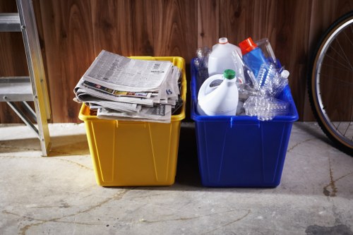 Different types of waste materials for recycling
