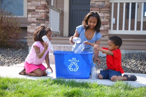 Recycling bins and collection points in North West London